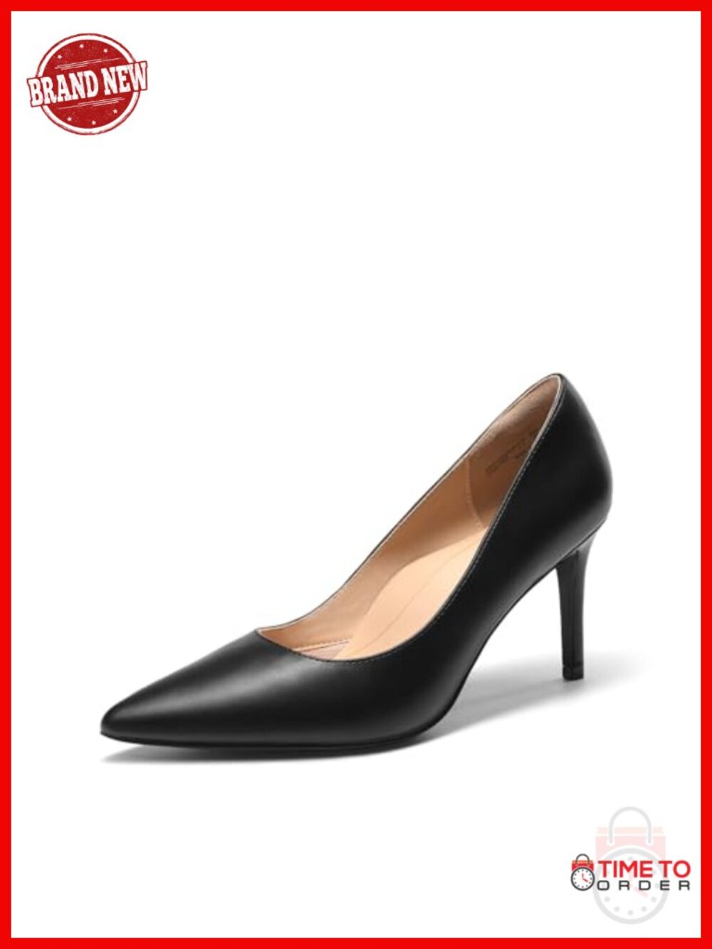 Women's Pointed Toe Stiletto Heel Pumps Slip-On